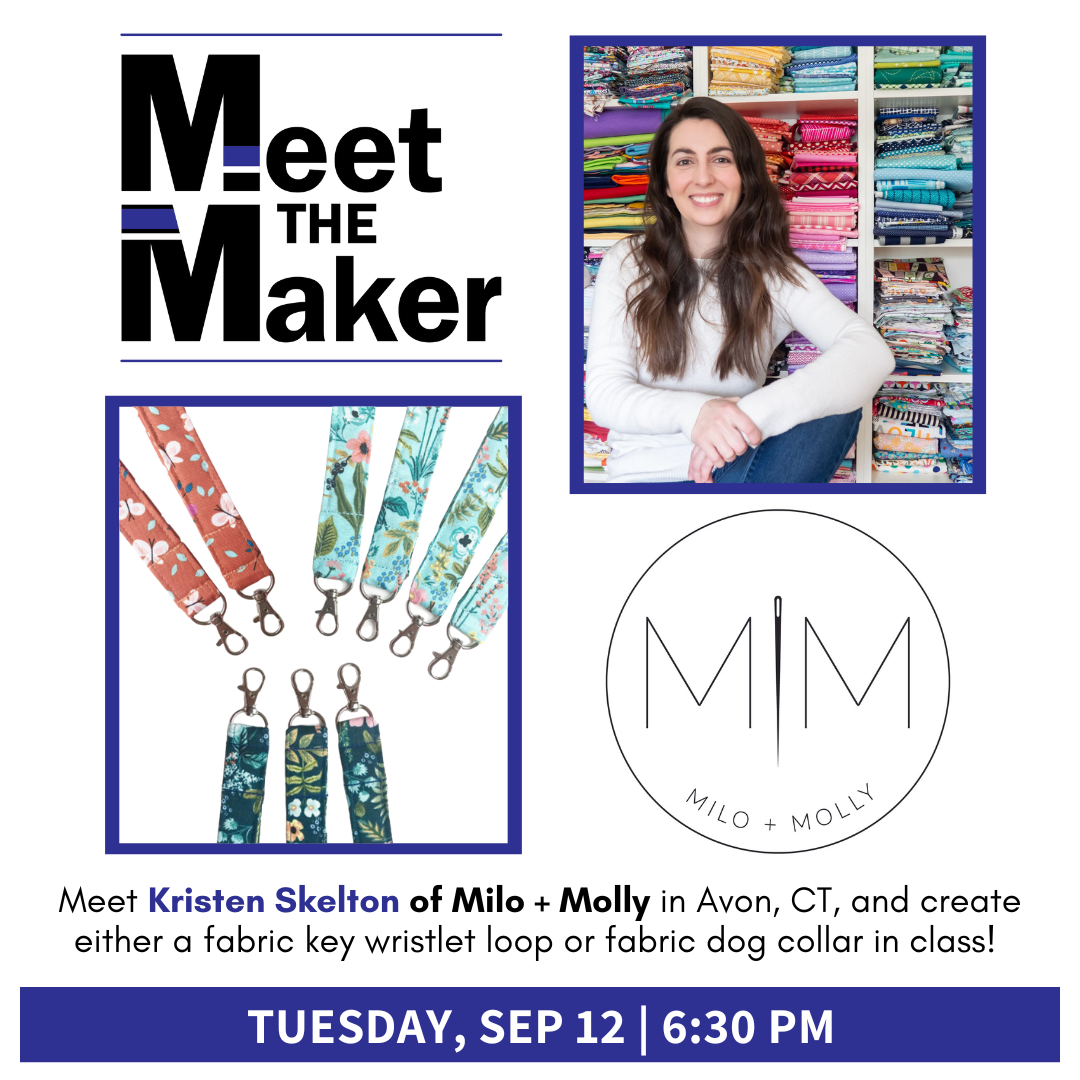 Meet the Maker with Kristen Skelton of Milo + Molly Simsbury Public